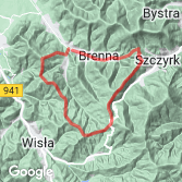 Mapa Brenna - Trzy Kopce